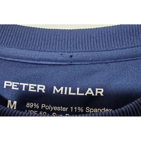 Peter Millar Womens Golf Birdie Sweatshirt M Purple Floral UPF Activewear Sport - Picture 14 of 14